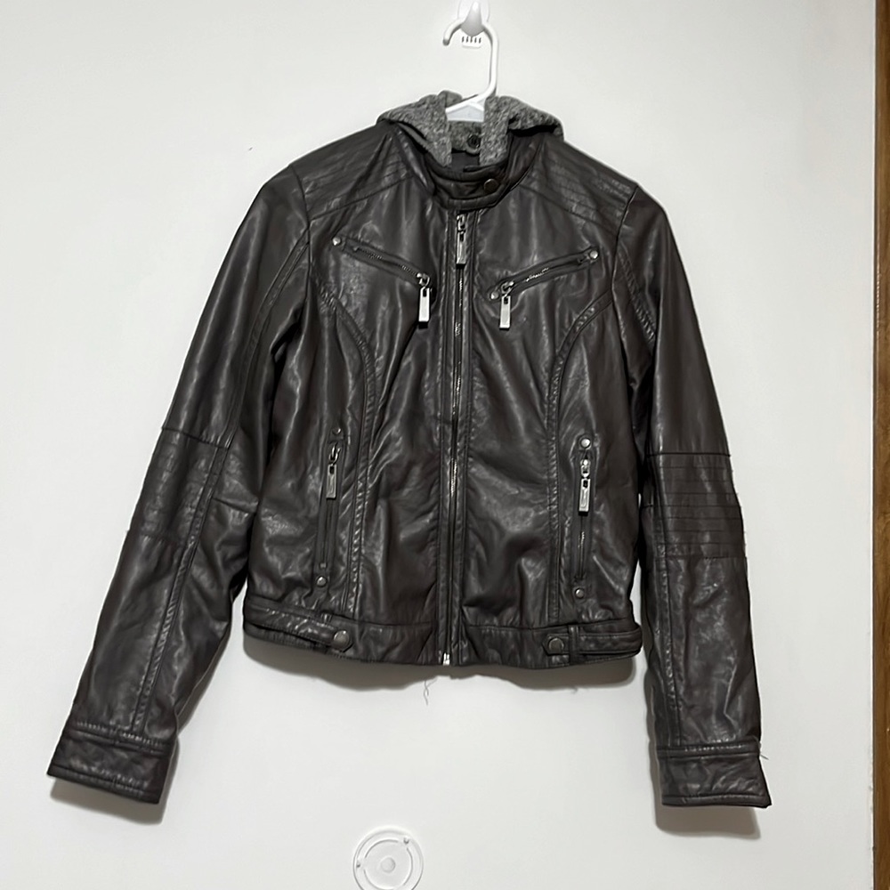 Jou Jou Faux Leather Jacket